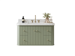 Houston Floating 42 in. W x 22 in. D Single Sink Bathroom Vanity - photo 1