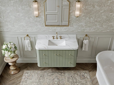 Houston Floating 42 in. W x 22 in. D Single Sink Bathroom Vanity