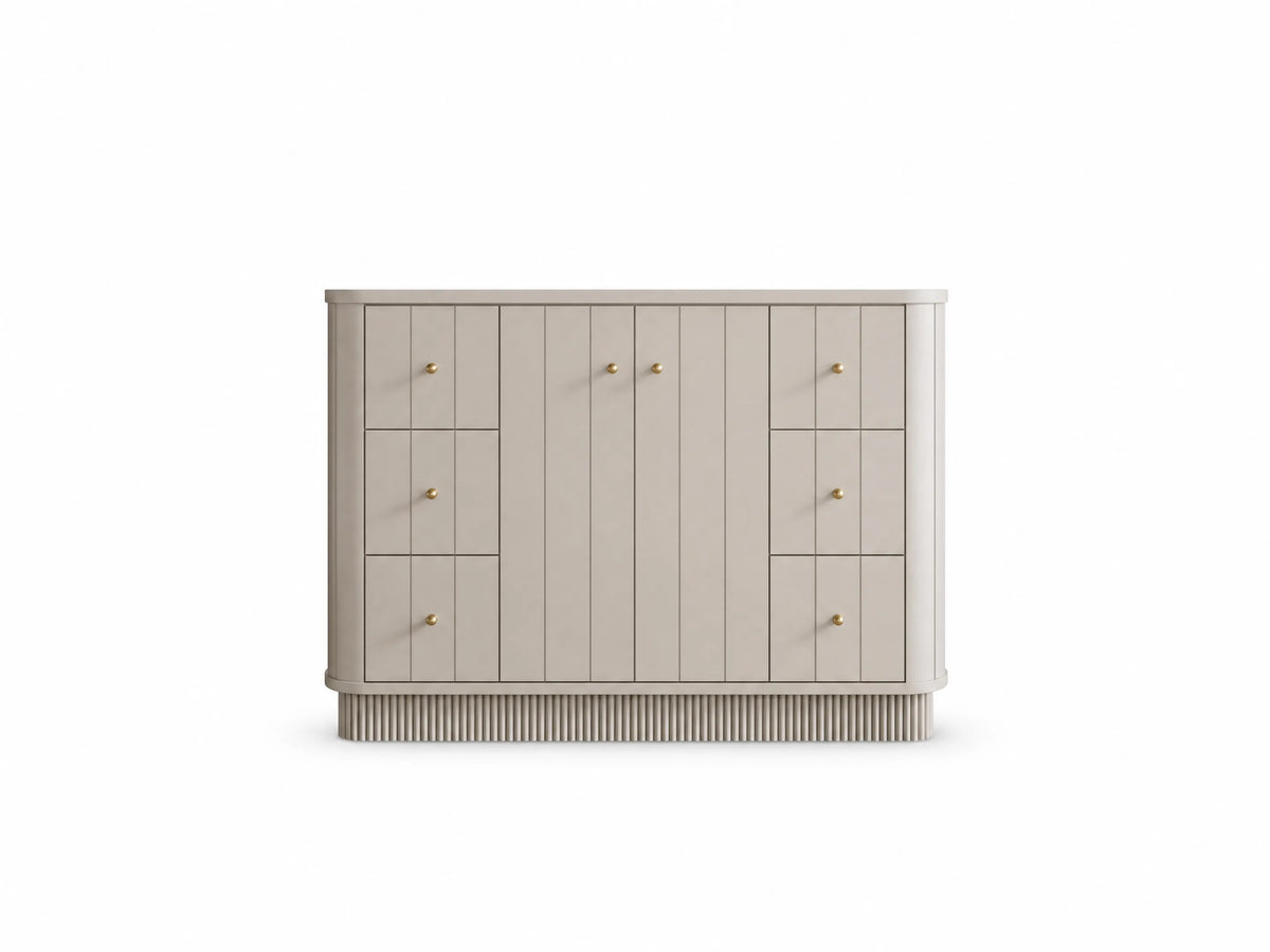 Houston 48 in. W x 22 in. D Free Standing Curved Edge Single Sink Bathroom Vanity