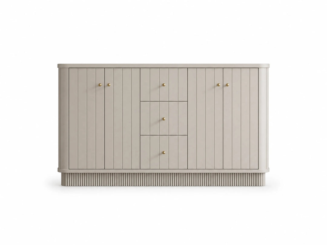 Houston 60 in. W x 22 in. D Free Standing Curved Edge Double Sink Bathroom Vanity | 
              
                Fine Grain Linen Beige
                
                  
             - HOU_FNG_CARM_60D - photo №18