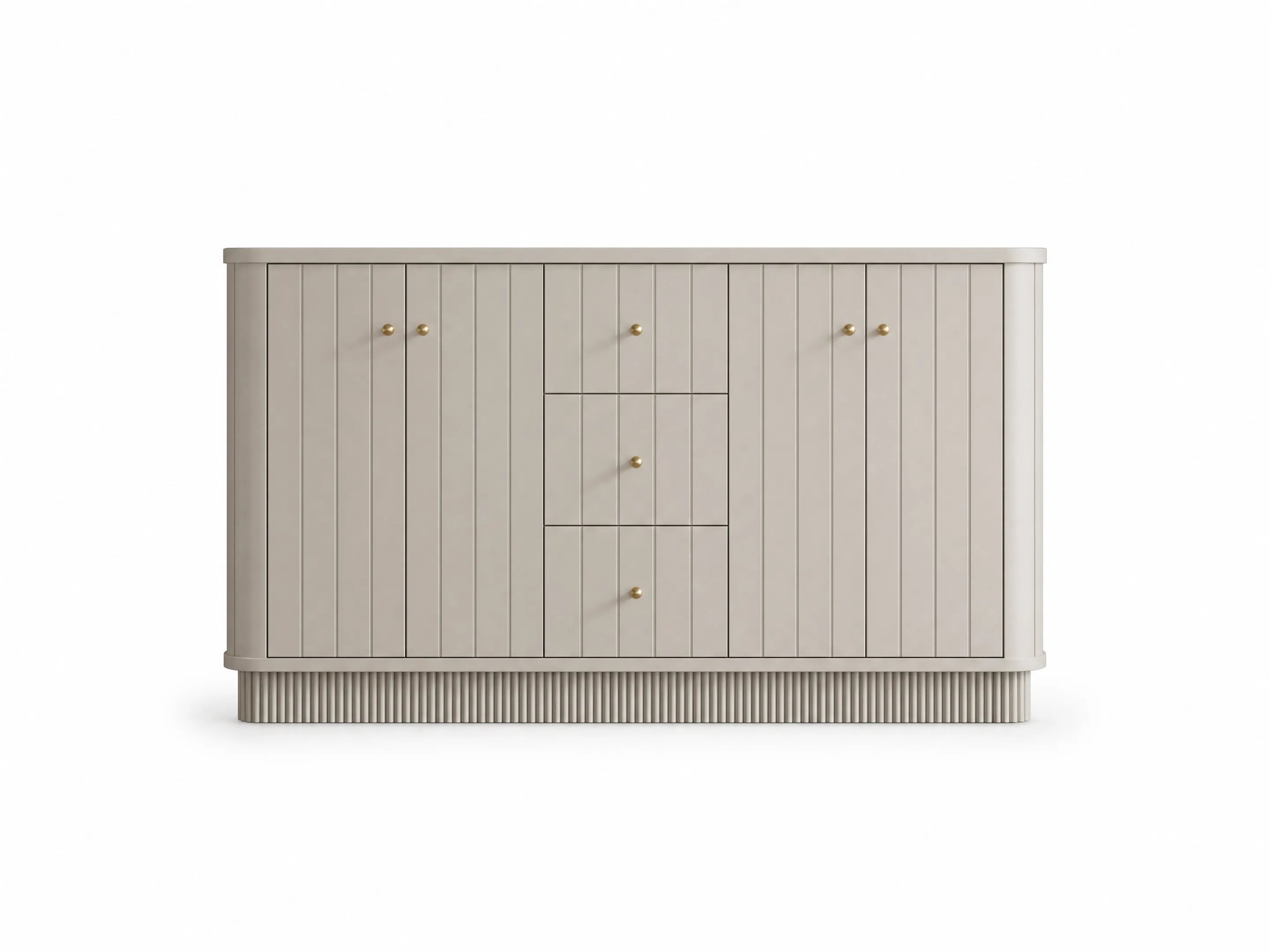 Houston 60 in. W x 22 in. D Free Standing Curved Edge Double Sink Bathroom Vanity