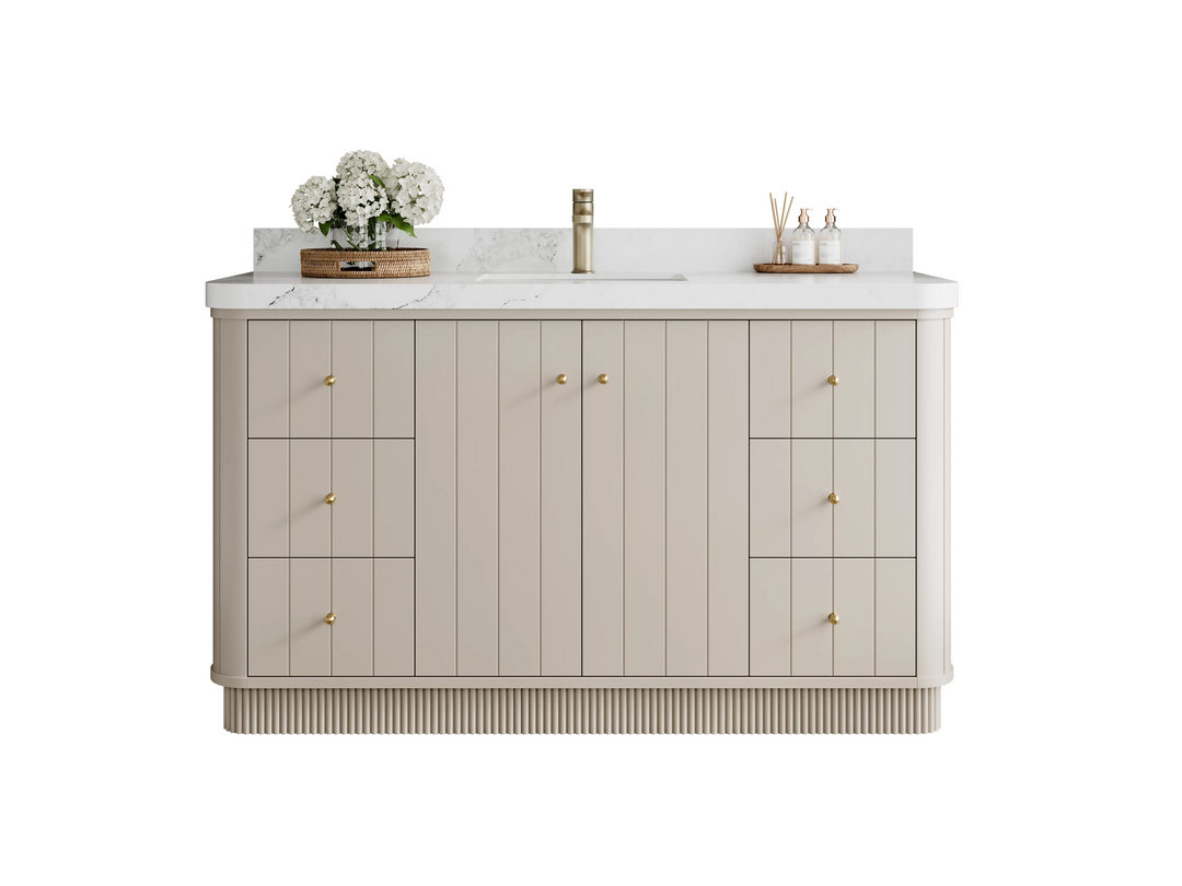 Bathroom Vanities - Bathroom Vanity with Countertop and Backsplash - photo 4