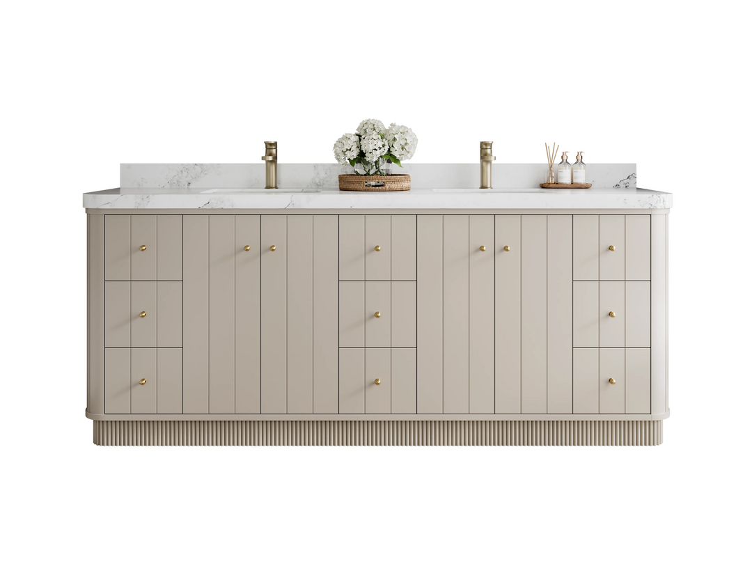 Bathroom Vanities - Double Sink - Bathroom Vanity size 80 IN and up - Birch Wood - photo 8