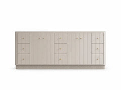 Houston 84 in. W x 22 in. D Free Standing Curved Edge Double Sink Bathroom Vanity - photo 19