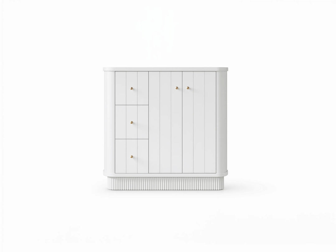 Houston 36 in. W x 22 in. D Free Standing Curved Edge Center Sink Bathroom Vanity | 
              
                White
                
                  
             - HOU_WH_CARM_36CR - photo №12