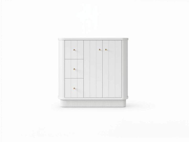 Houston 36 in. W x 22 in. D Free Standing Curved Edge Center Sink Bathroom Vanity - photo 12