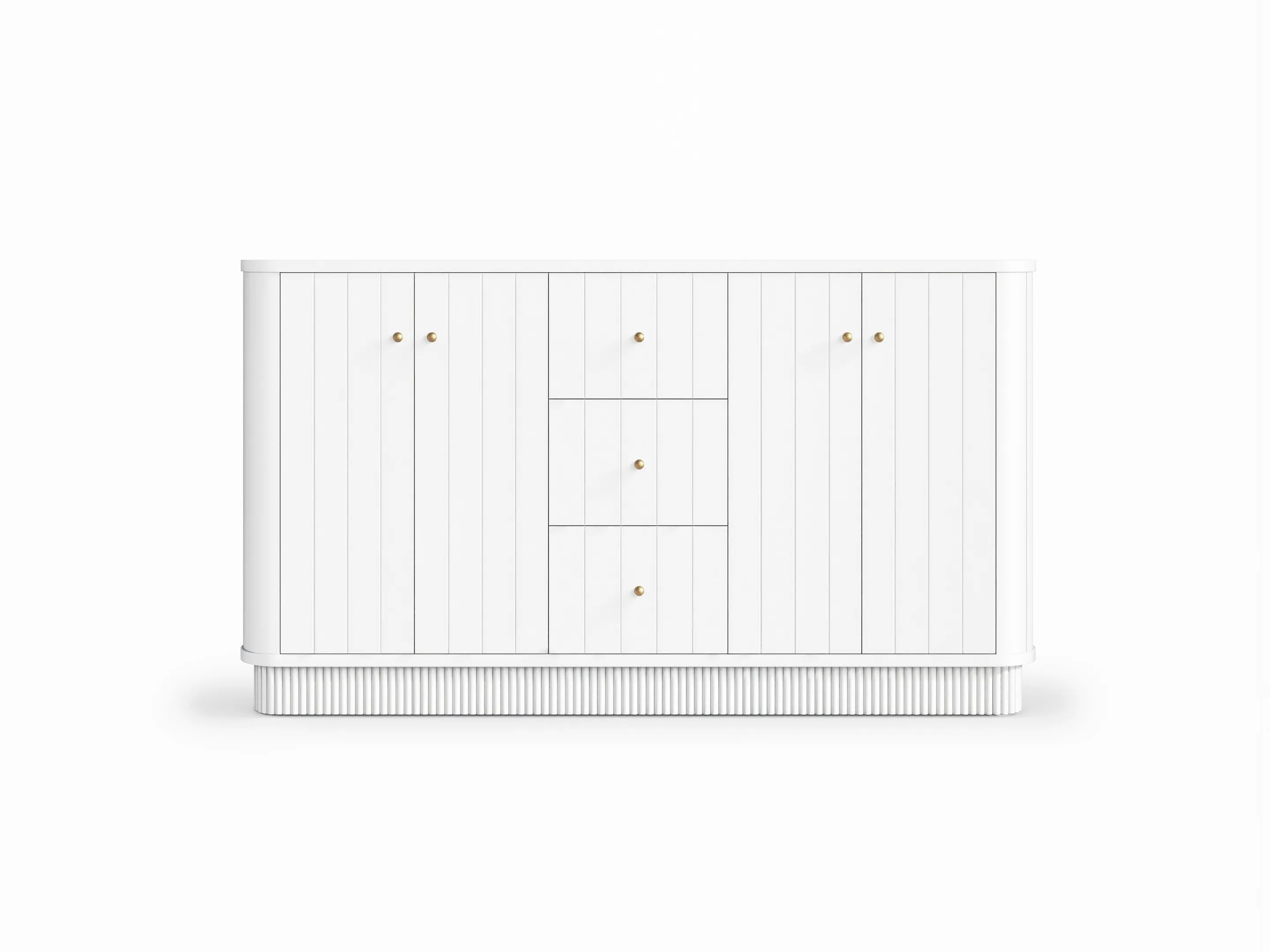 Houston 60 in. W x 22 in. D Free Standing Curved Edge Double Sink Bathroom Vanity