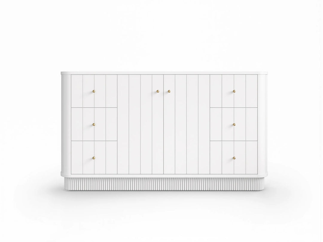 Houston 60 in. W x 22 in. D Free Standing Curved Edge Single Sink Bathroom Vanity | 
              
                White
                
                  
             - HOU_WH_CARM_60S - photo №18