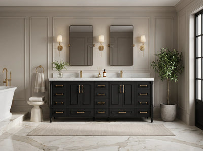 Aberdeen 84 in. W x 22 in. D Double Sink Bathroom Vanity