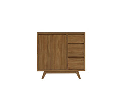 Madison Teak Wood 36 in. W x 22 in. D Left Offset Sink Bathroom Vanity - photo 6