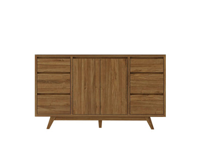 Madison Teak 60 in. W x 22 in. D Single Sink Bathroom Vanity in Dark Natural - Cabinet Only