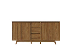 Madison Teak Wood 72 in. W x 22 in. D Double Sink Bathroom Vanity - photo 6
