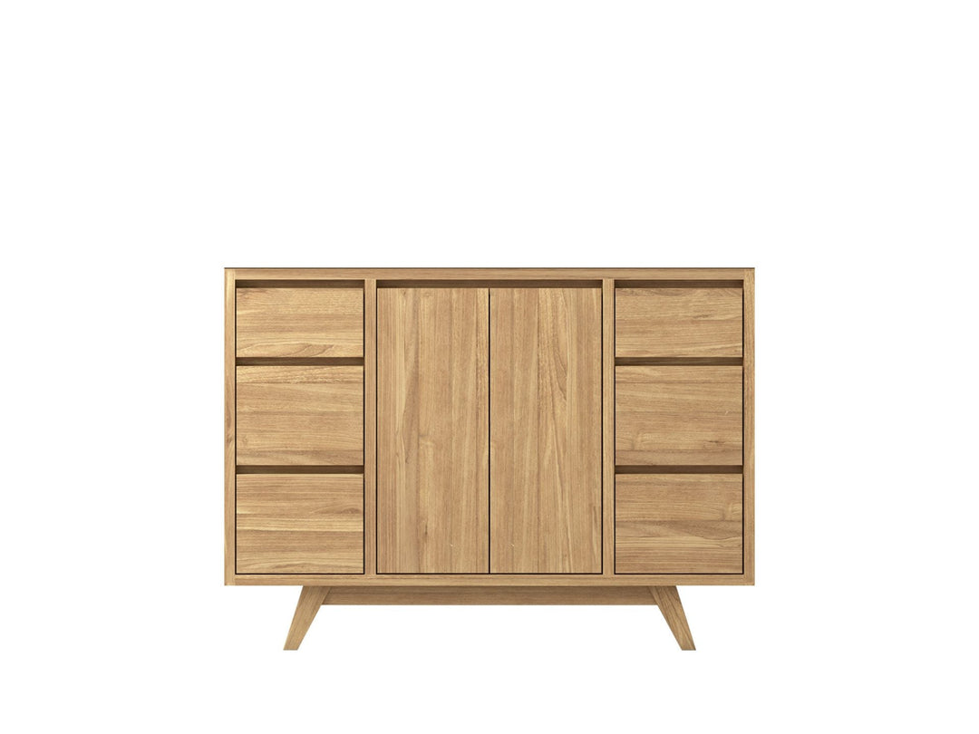 Madison Teak 48 in. W x 22 in. D Single Sink Bathroom Vanity in Light Natural - Cabinet Only