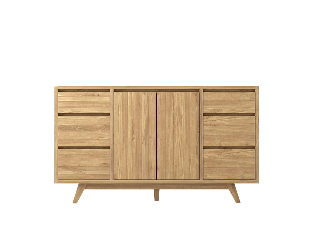 Madison Teak 60 in. W x 22 in. D Single Sink Bathroom Vanity in Light Natural - Cabinet Only