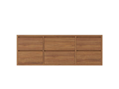Madison Floating Teak 60 in. W x 22 in. D Single Sink Bathroom Vanity - photo 25