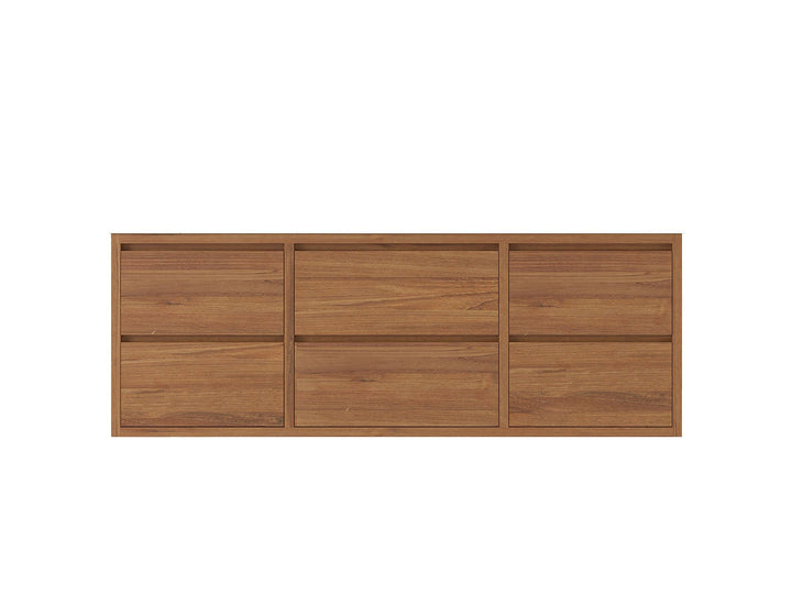 Madison Floating Teak 60 in. W x 22 in. D Single Sink Bathroom Vanity - photo 25