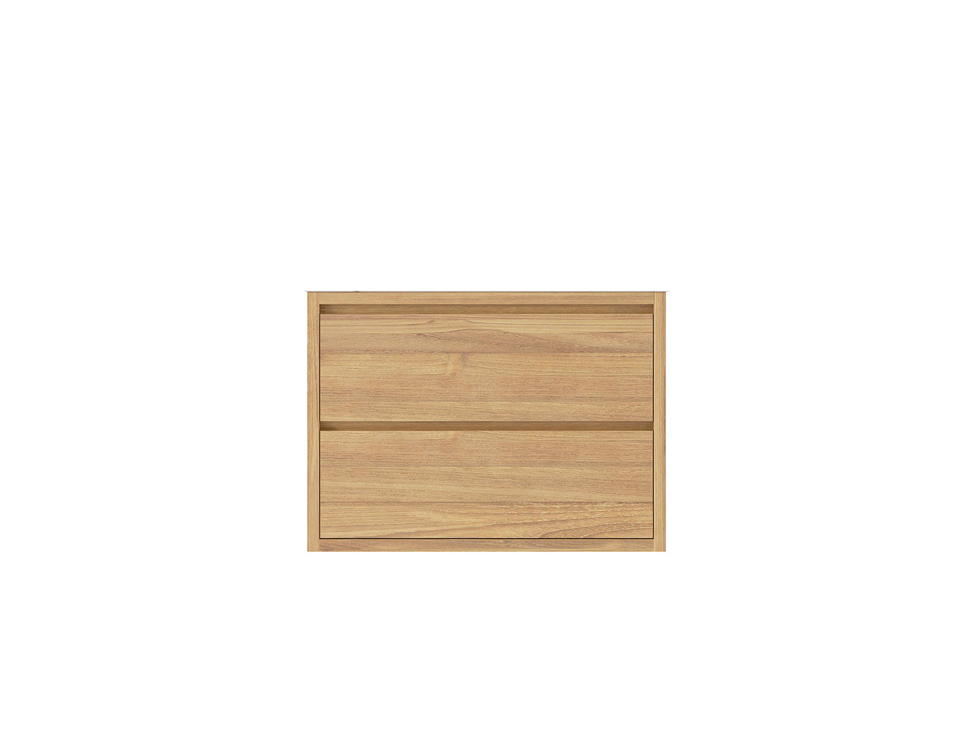 Madison Floating Teak 30 in. W x 22 in. D Single Sink Bathroom Vanity in Light Natural - Cabinet Only