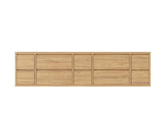 Madison Floating Teak 84 in. W x 22 in. D Double Sink Bathroom Vanity - photo 25