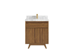Madison Teak Wood 30 in. W x 22 in. D Single Sink Bathroom Vanity - photo 10