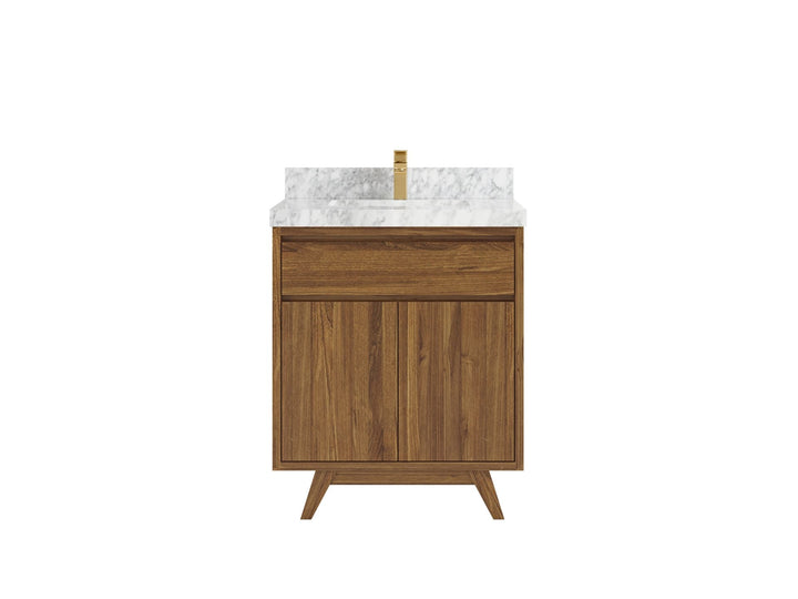 Madison Teak Wood 30 in. W x 22 in. D Single Sink Bathroom Vanity - photo 10