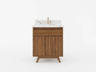 Madison Teak Wood 30 in. W x 22 in. D Single Sink Bathroom Vanity