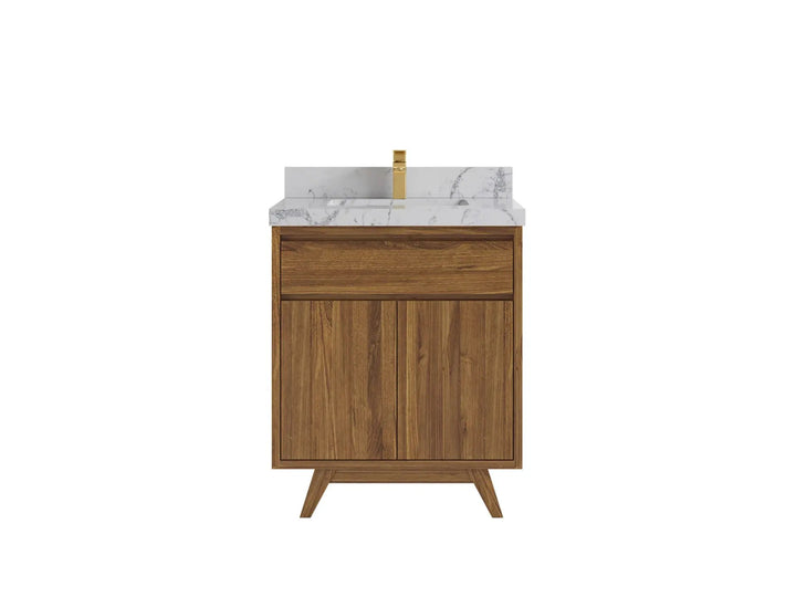 Madison Teak Wood 30 in. W x 22 in. D Single Sink Bathroom Vanity - photo 11