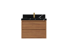 Madison Floating Teak 30 in. W x 22 in. D Single Sink Bathroom Vanity - photo 7