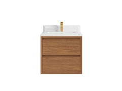 Madison Floating Teak 24 in. W x 22 in. D Single Sink Bathroom Vanity - photo 15