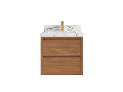 Madison Floating Teak 24 in. W x 22 in. D Single Sink Bathroom Vanity - photo 20