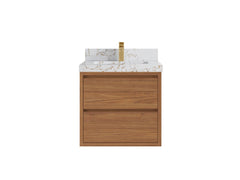 Madison Floating Teak 24 in. W x 22 in. D Single Sink Bathroom Vanity - photo 21