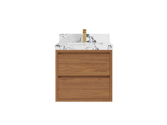 Madison Floating Teak 24 in. W x 22 in. D Single Sink Bathroom Vanity - photo 22