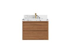 Madison Floating Teak 30 in. W x 22 in. D Single Sink Bathroom Vanity - photo 22