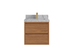 Madison Floating Teak 24 in. W x 22 in. D Single Sink Bathroom Vanity - photo 23