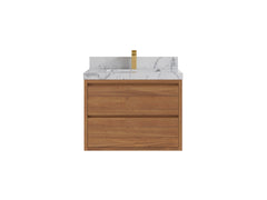 Madison Floating Teak 30 in. W x 22 in. D Single Sink Bathroom Vanity - photo 23