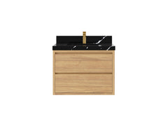 Madison Floating Teak 30 in. W x 22 in. D Single Sink Bathroom Vanity - photo 7