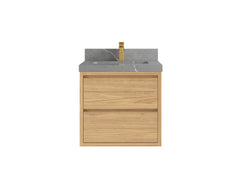 Madison Floating Teak 24 in. W x 22 in. D Single Sink Bathroom Vanity - photo 19