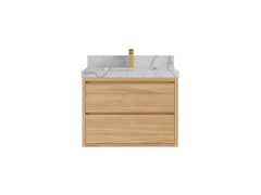 Madison Floating Teak 30 in. W x 22 in. D Single Sink Bathroom Vanity - photo 23