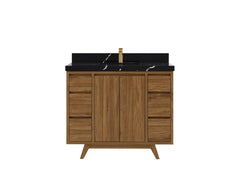 Madison Teak Wood 42 in. W x 22 in. D Single Sink Bathroom Vanity - photo 7