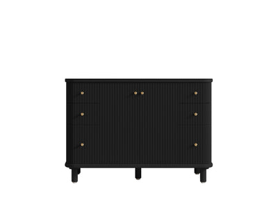 Miami 48 in. W x 22 in. D Single Sink Bathroom Vanity in Black with Countertop - Cabinet Only