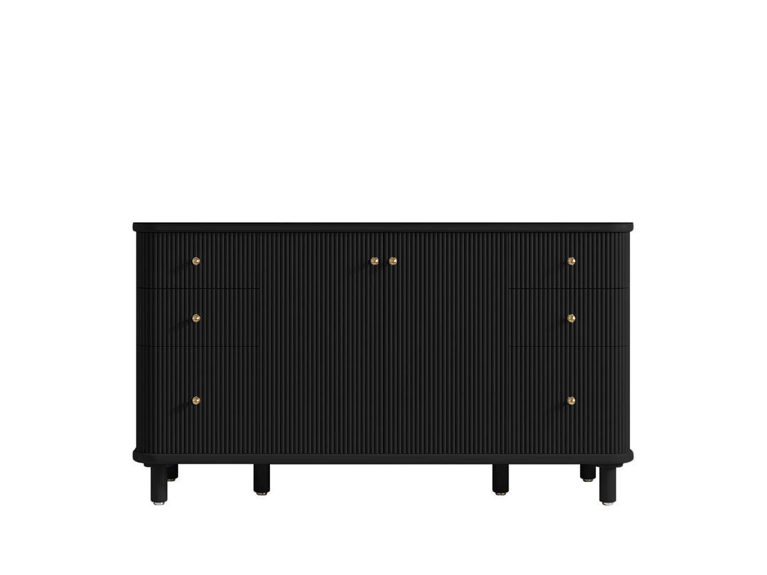 Miami 60 in. W x 22 in. D Single Sink Bathroom Vanity in Black with Countertop - Cabinet Only