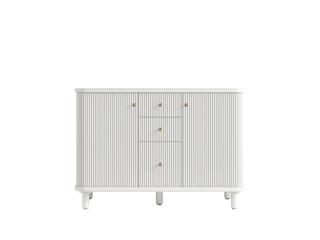 Miami 48 in. W x 22 in. D Double Sink Bathroom Vanity in White with Countertop - Cabinet Only