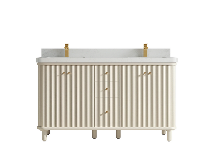 Miami 60 in. W x 22 in. D Double Sink Bathroom Vanity - photo 18