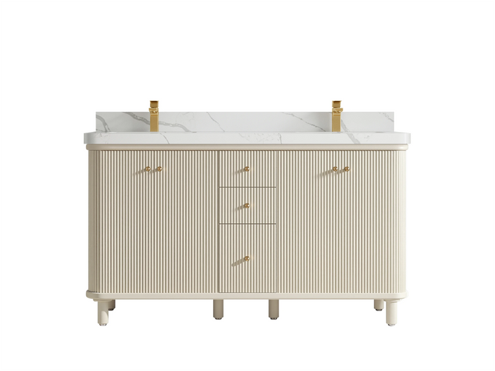 Miami 60 in. W x 22 in. D Double Sink Bathroom Vanity - photo 10