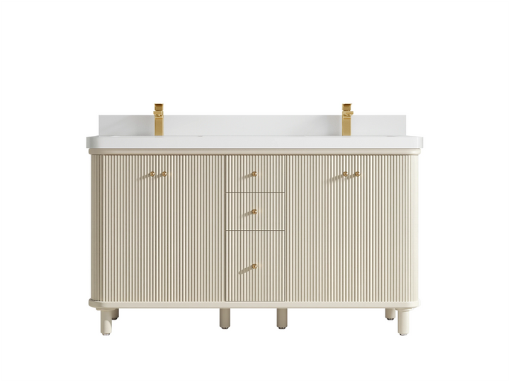 Miami 60 in. W x 22 in. D Double Sink Bathroom Vanity - photo 22