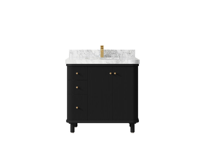 Miami 36 in. W x 22 in. D Center Sink Bathroom Vanity - photo 12