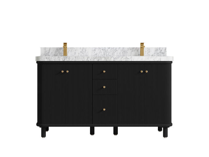Miami 60 in. W x 22 in. D Double Sink Bathroom Vanity - photo 13