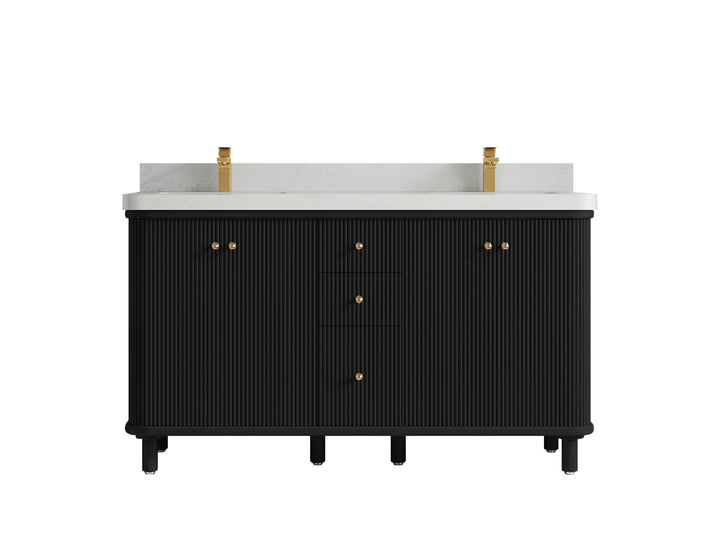 Miami 60 in. W x 22 in. D Double Sink Bathroom Vanity - photo 15