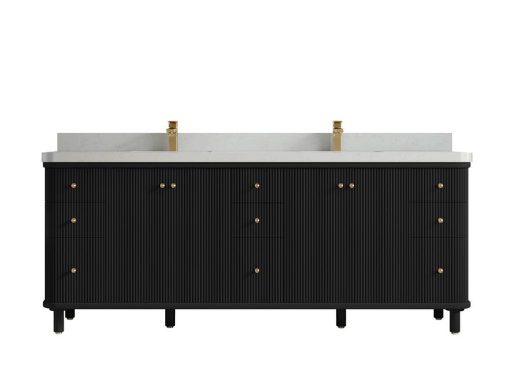 Miami 84 in. W x 22 in. D Double Sink Bathroom Vanity - photo 11