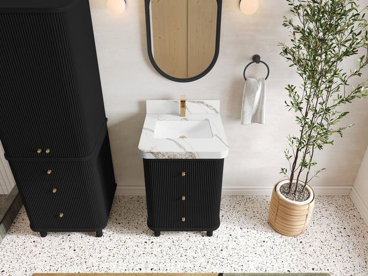 Miami 24 in. W x 22 in. D Single Sink Bathroom Vanity - photo 12