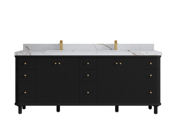Miami 84 in. W x 22 in. D Double Sink Bathroom Vanity - photo 13